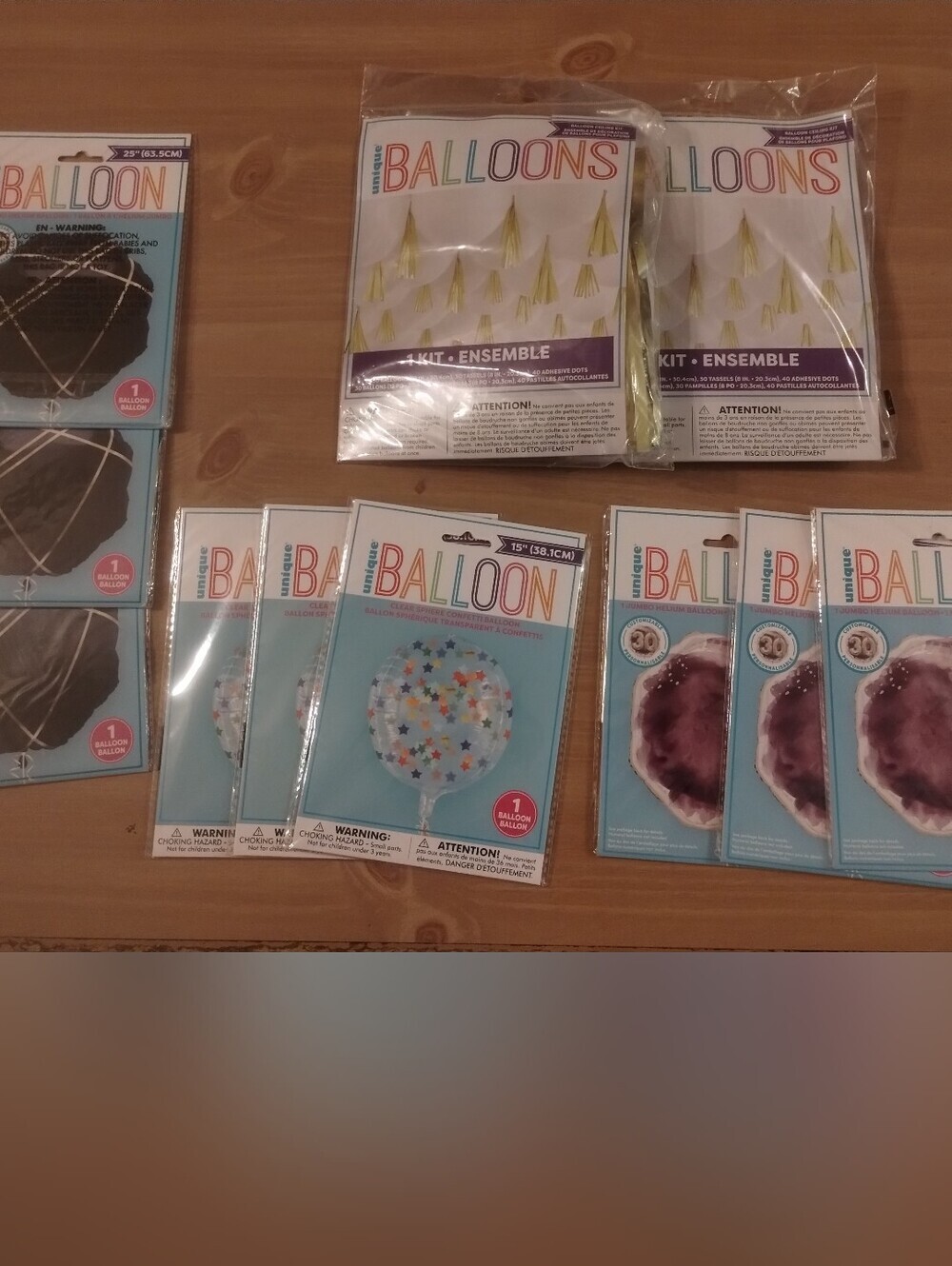 NEW 11pc  Party Balloon Decoration Lot Unique Brand Birthday Party Supplies